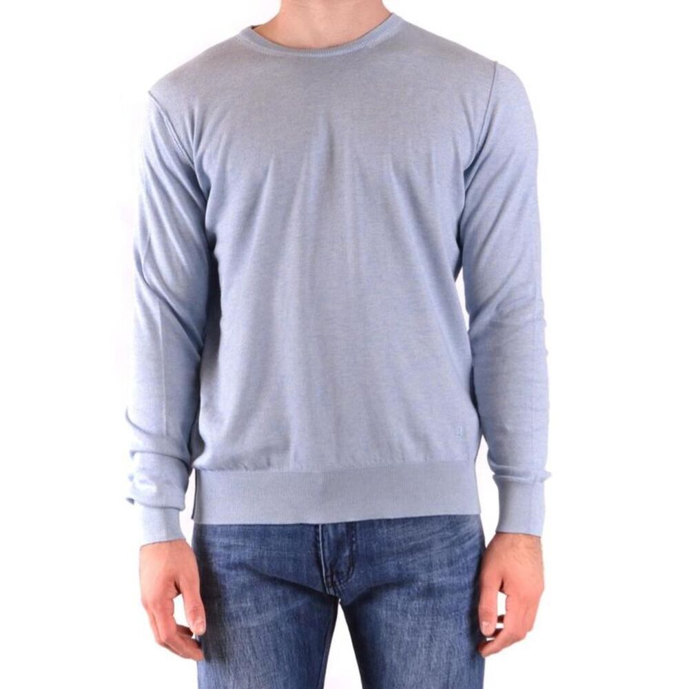 Dondup Pullover Long Sleeve Sweater Men light blue Sweaters & Knitwear